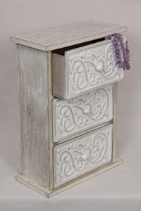 27CM FILIGREE 3 DRAWER CABINET