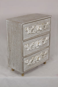 26H 20W FILIGREE 3 DRAW CABINET SET