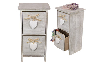 23CM 2 DRAWER HEART DECOR