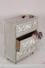 Load image into Gallery viewer, 26H 20W FILIGREE 3 DRAW CABINET SET