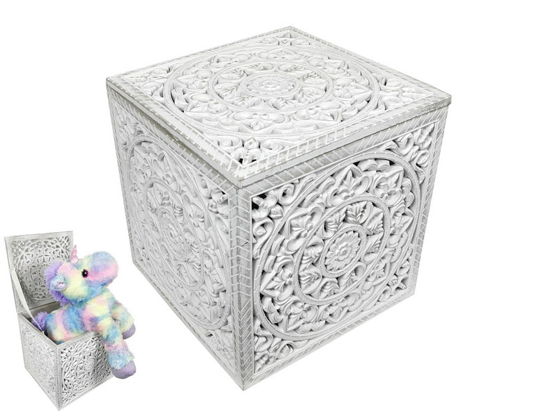 30X30X30CM FILIGREE CUBE STORAGE BOX