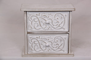 19CM FILIGREE 2 DRAWER CABINET